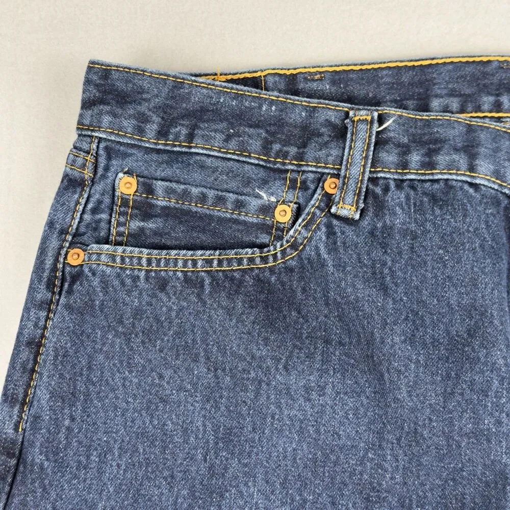 Levi's 505 Jeans Mens 40x30‎ Straight Fit 5-Pocket Cotton Denim Black